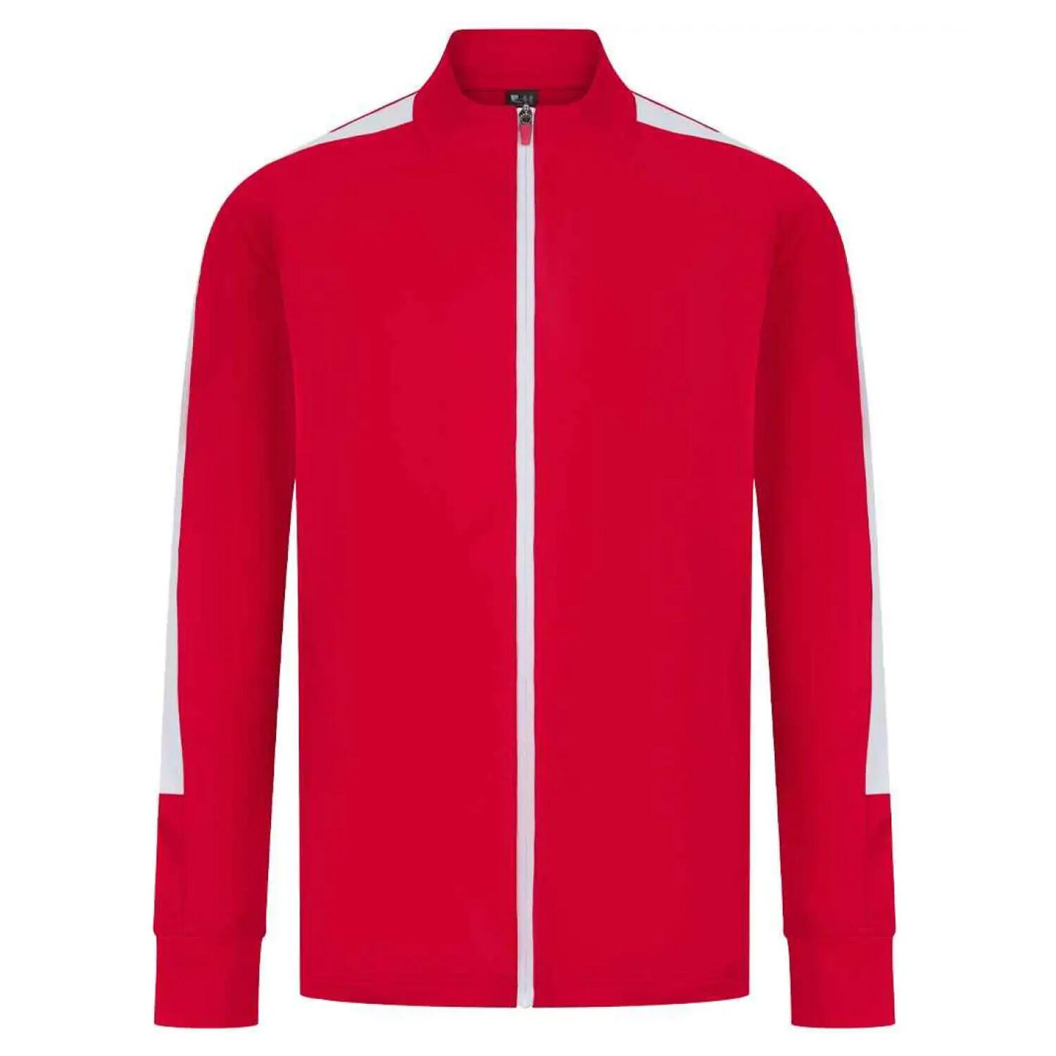 Finden & Hales Mens Contrast Panel Knitted Tracksuit Top