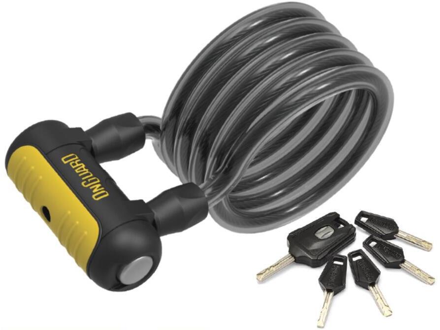 OnGuard Revolver X4P 185cm x 12mm Coil Key Cable Lock