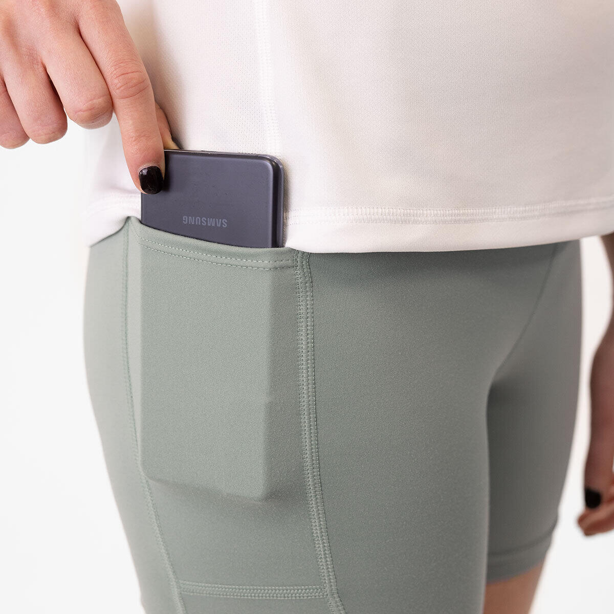 Jako Power Cuissard Court Femme - Menthe / Gris clair 4/5