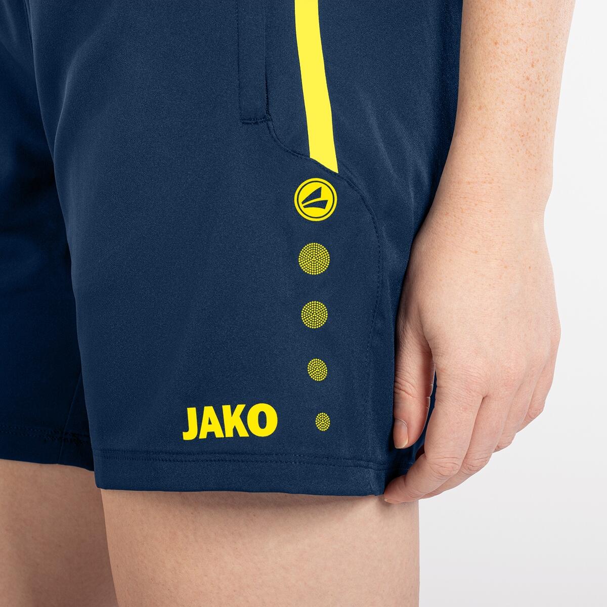 Jako Competition 2.0 short dames - Marine / Fluogeel 3/5