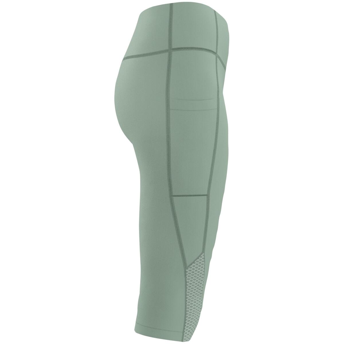 Jako Power Capri Tight Femmes - Menthe / Gris clair 3/4