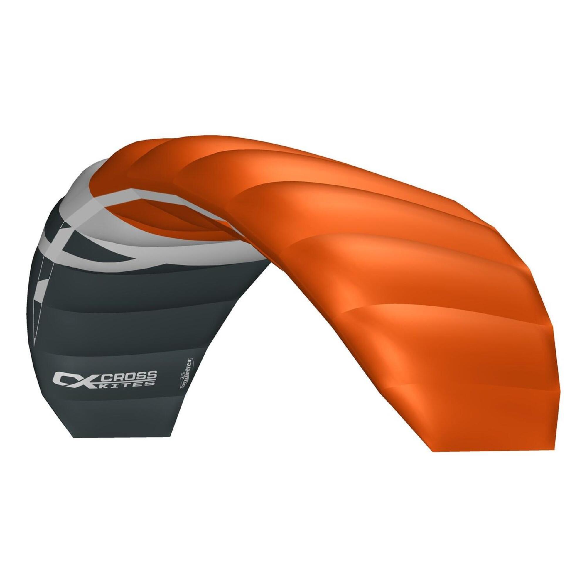 CROSS KITES KIT DE CRUZEIROS DE ASAS COMPLETO COM BARRA 02.5M - laranja - 02.5M