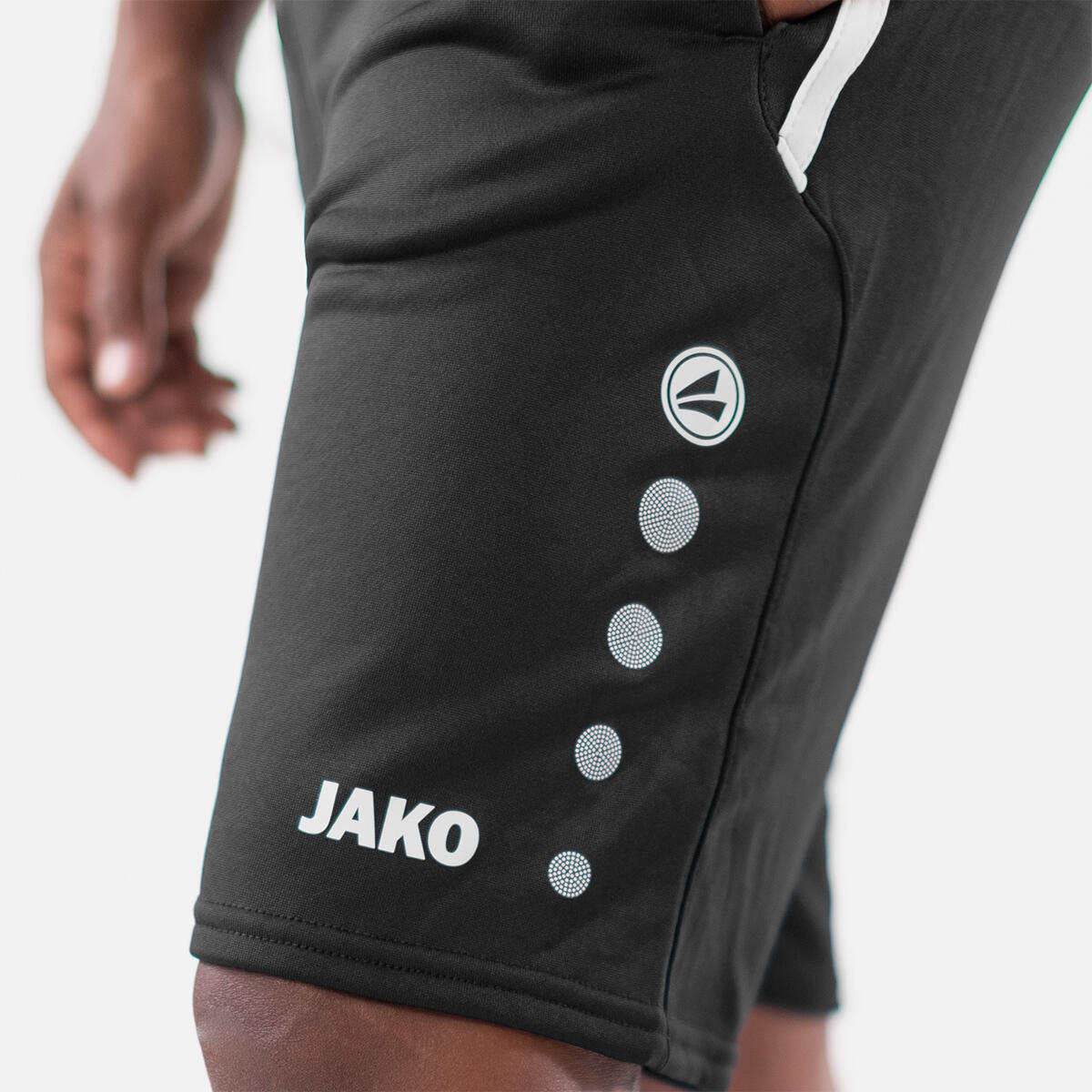 Jako Active Trainingsshort Heren - Zwart / Wit 4/5