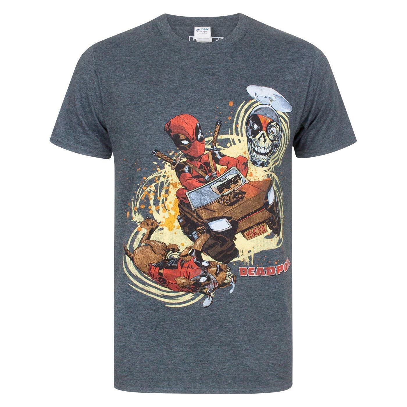 Marvel Deadpool Mens 4x4 T-Shirt