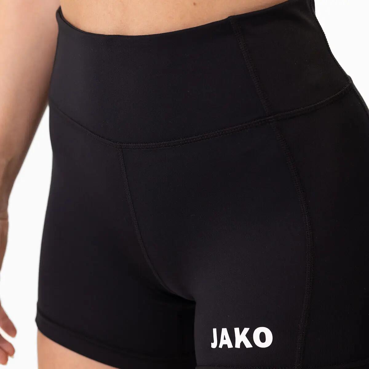 Short sport - Femmes - Taille haute, recyclé - Jako Power - Noir 4/5