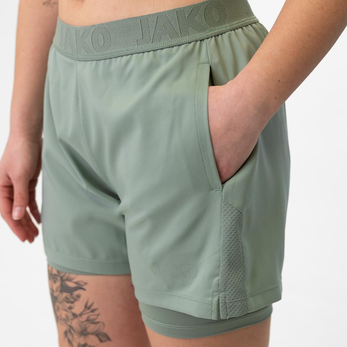 Jako Power 2-in-1 short dames - mintgroen 4/5