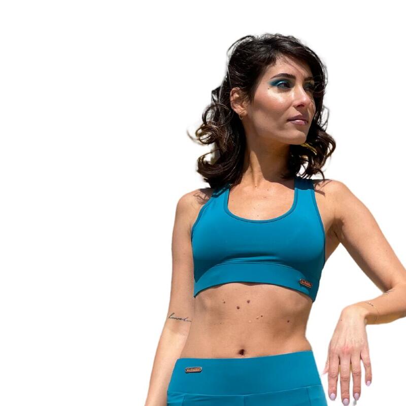Brassière de sport femme Vert canard
