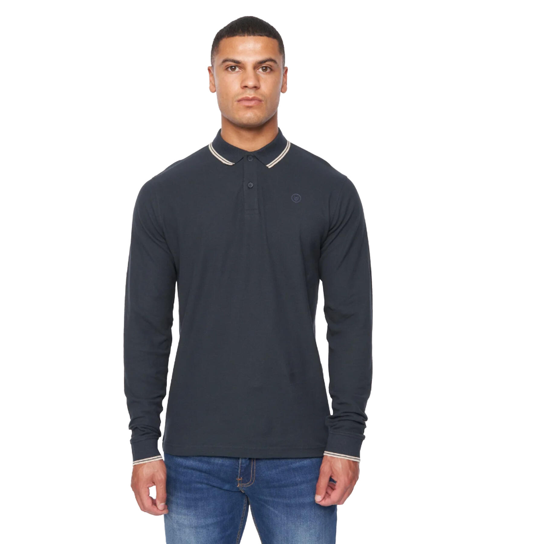 Duck and Cover Mens Roxberry Long-Sleeved Polo Shirt