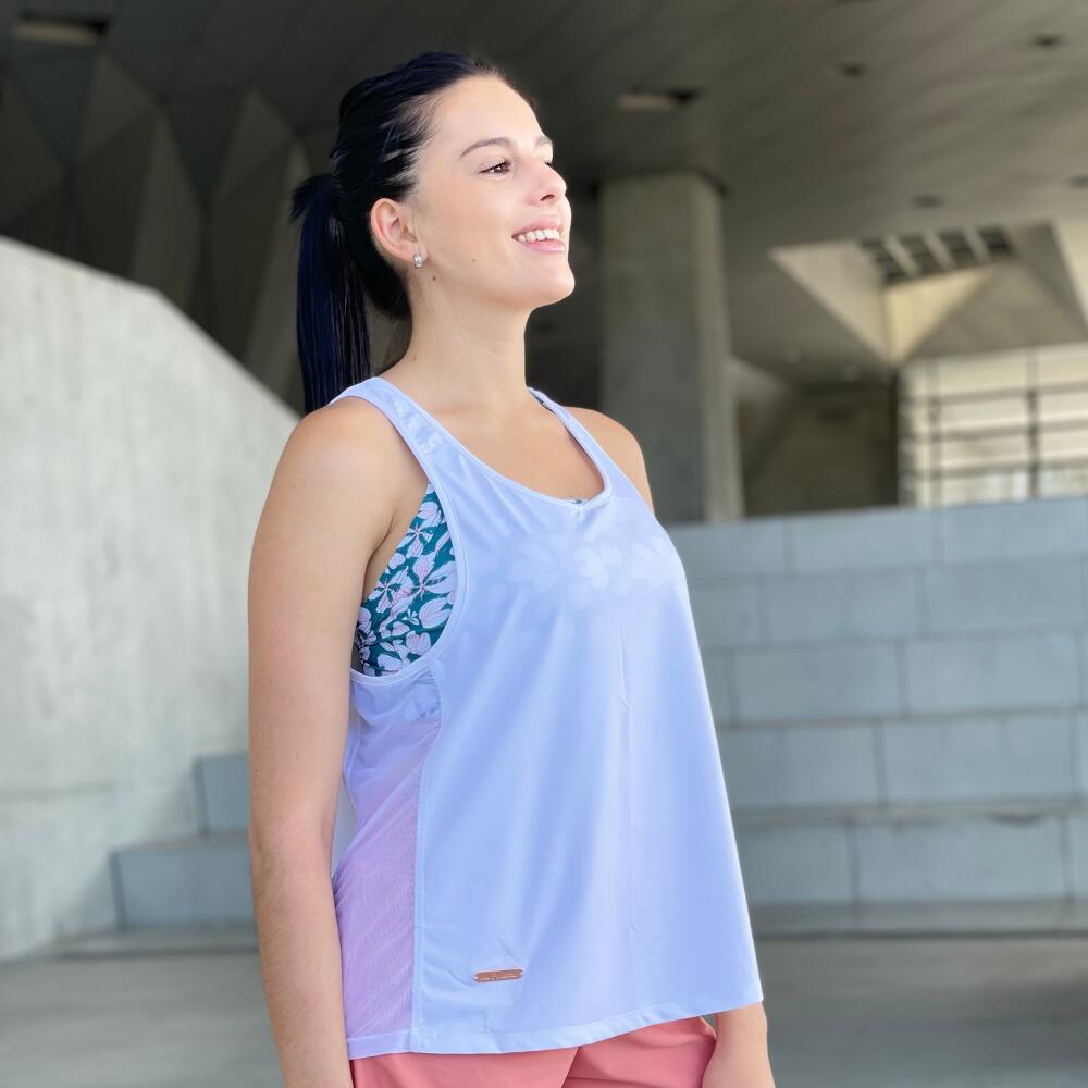 Debardeur de sport femme Blanc 2/5