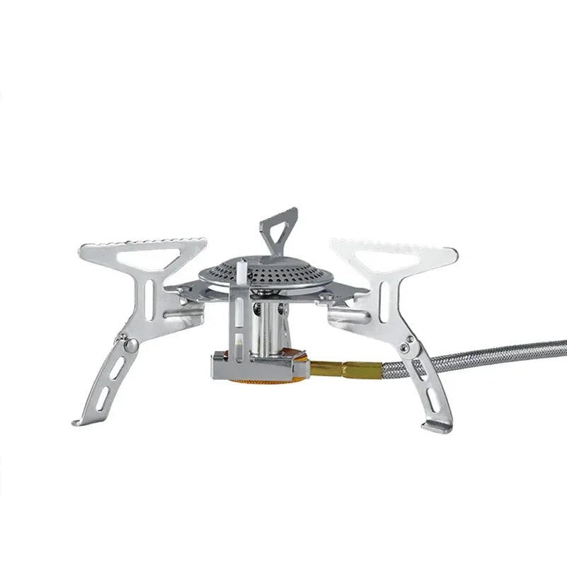 NNEOBA Camping Gas Stove with Electronic Ignition Silver