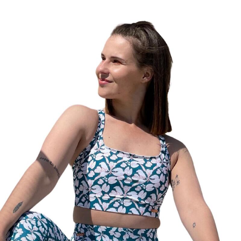 Brassière de sport femme Fleurs