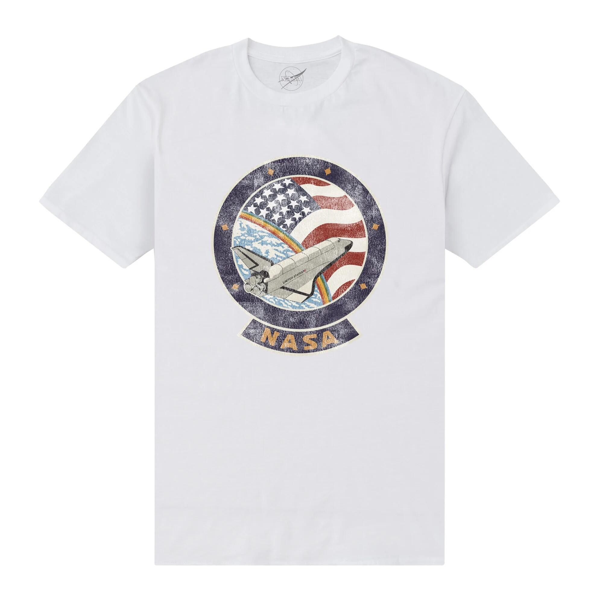 NASA Unisex Adult Faded T-Shirt