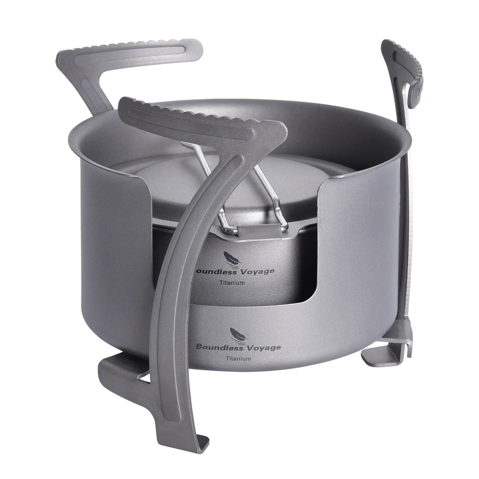 NNEOBA Titanium Multi-Fuel Camping Stove Grey