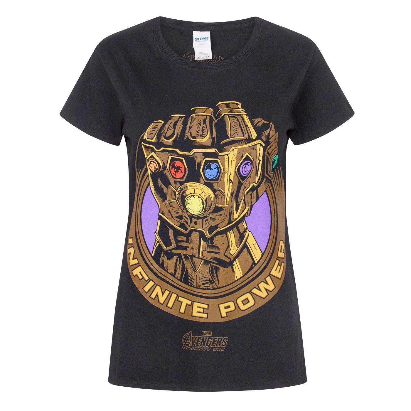 Marvel Womens/Ladies Avengers Infinity War Thanos Infinity Gauntlet T-Shirt