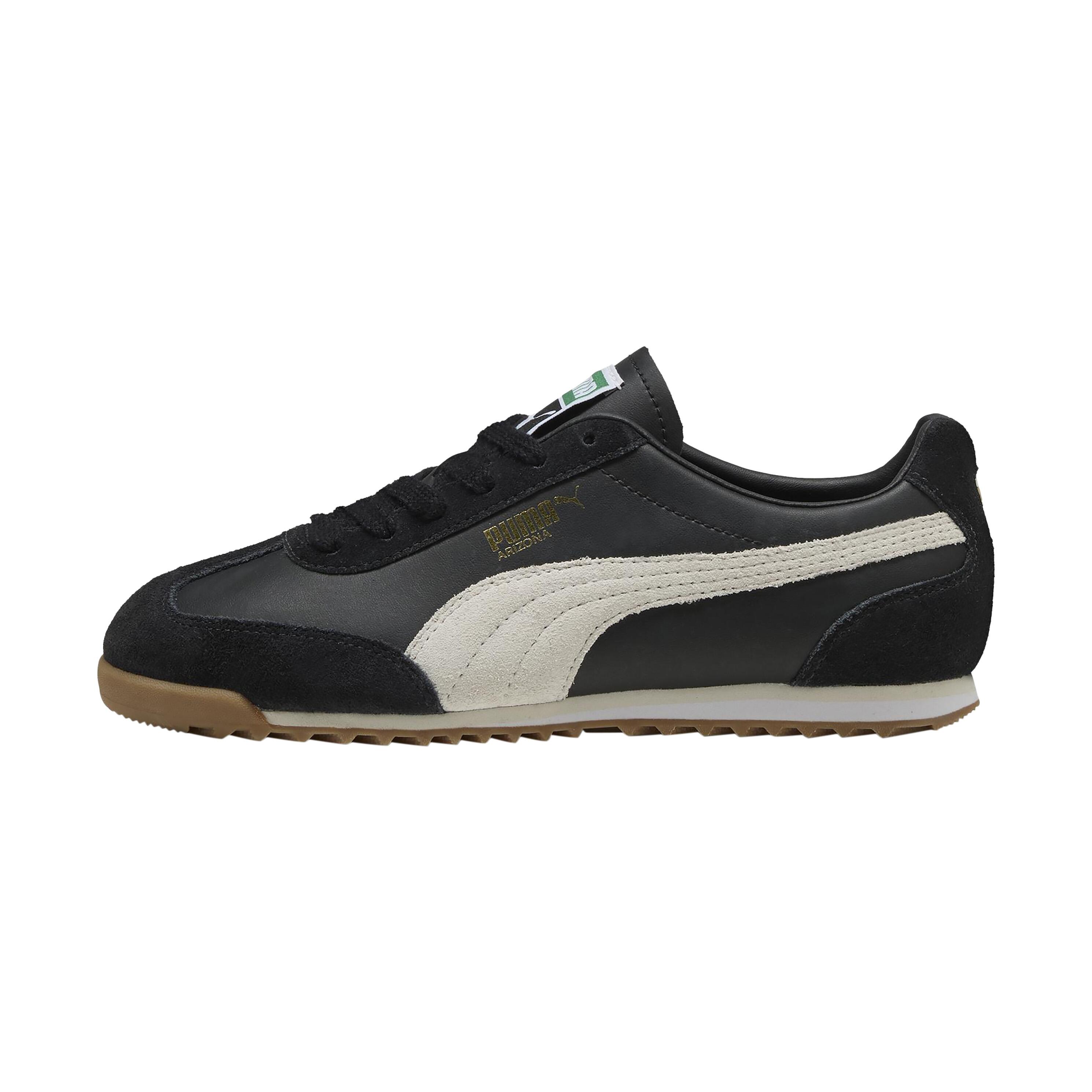 Puma - Basket Basse Cuir Puma Arizona Retro - Femme - Baskets - Noir - 40 - Decathlon