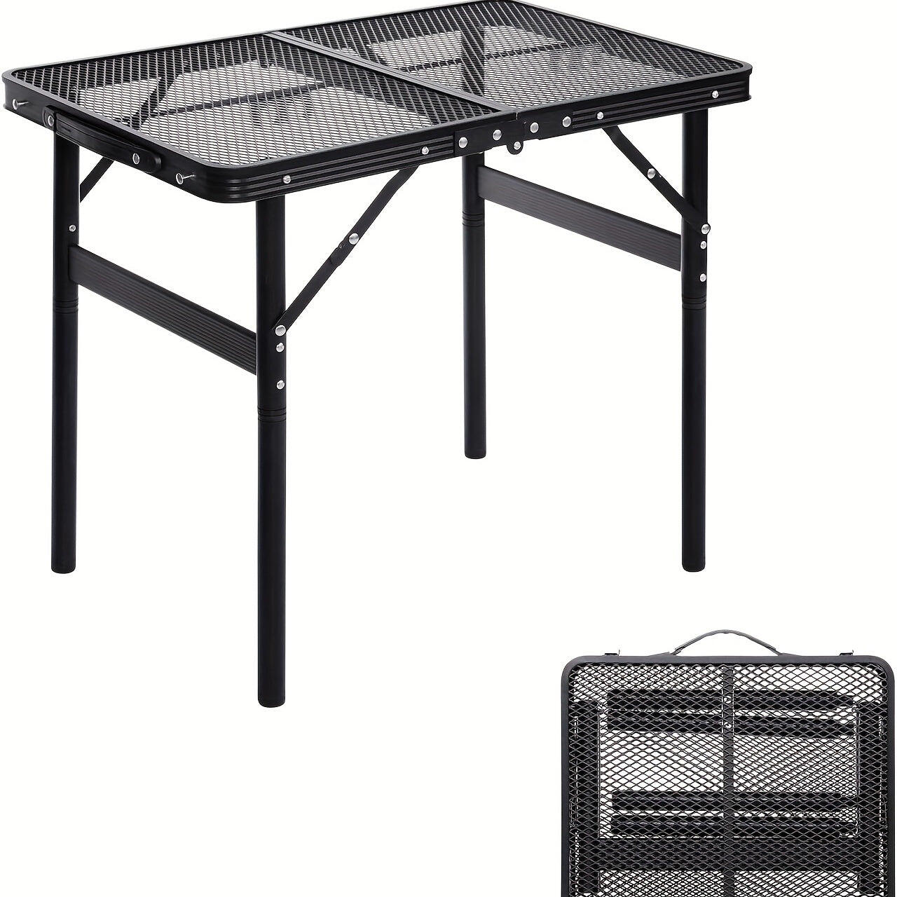 Folding Table with Adjustable Height