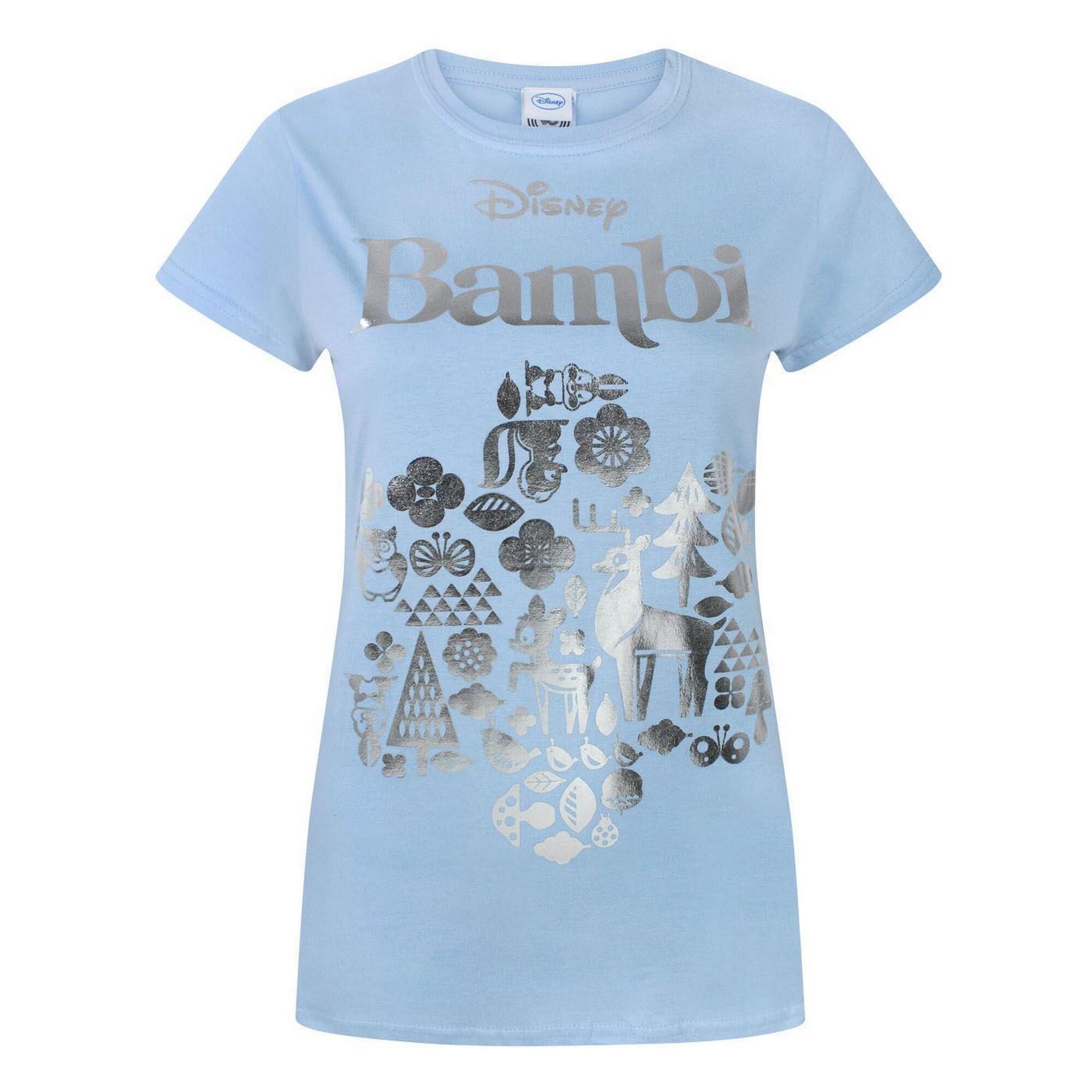 Disney Womens/Ladies Bambi Foil T-Shirt