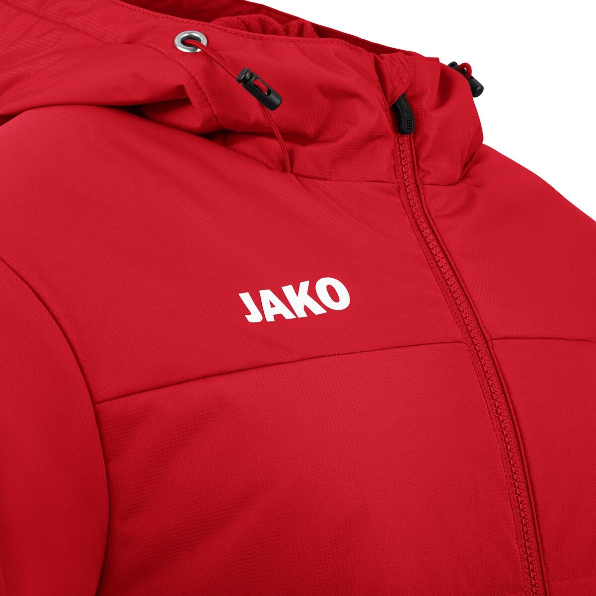 Gewatteerd Jako jack met rode capuchon 4/6