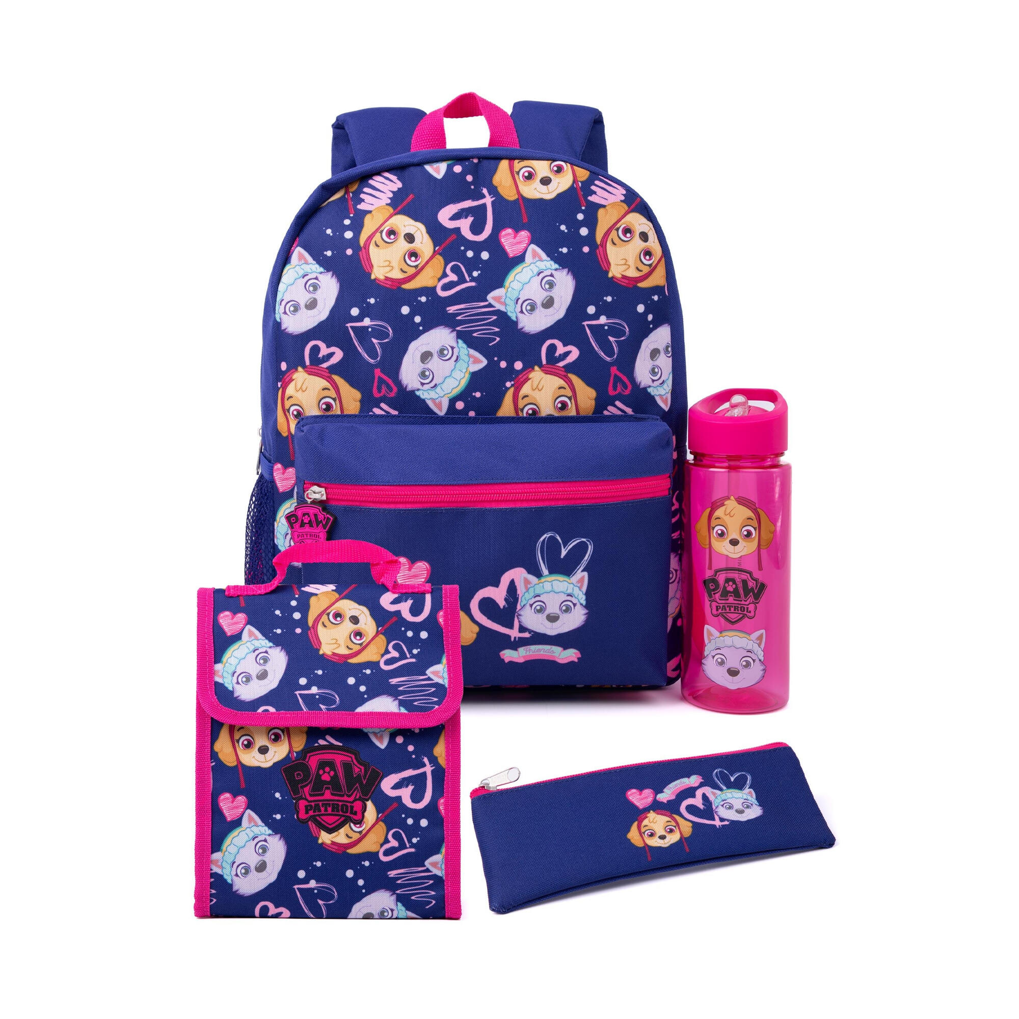 Paw Patrol Girls Skye & Everest Backpack Set (Pack of 4)