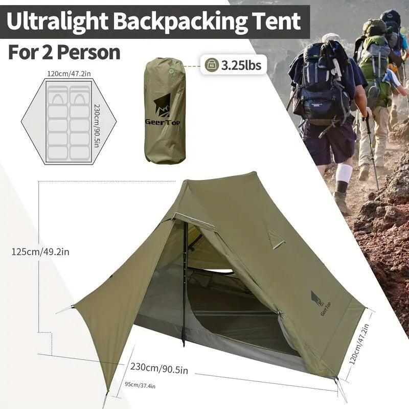 NNETM 2-Person Backpacking Tent with Footprint