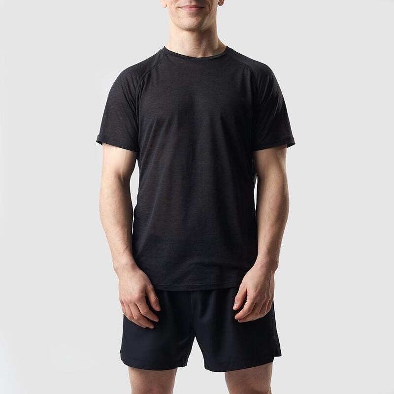 Superlight Merino-Tencel T-Shirt, Herren, schwarz