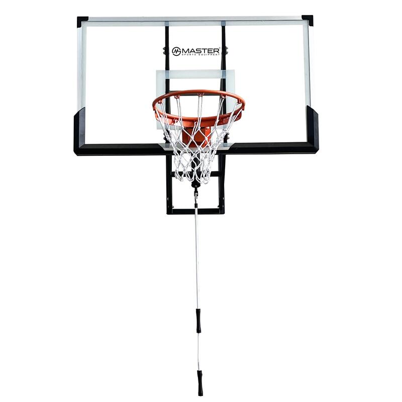 Basketbalový koš s deskou MASTER 140 x 80 cm s konstrukcí