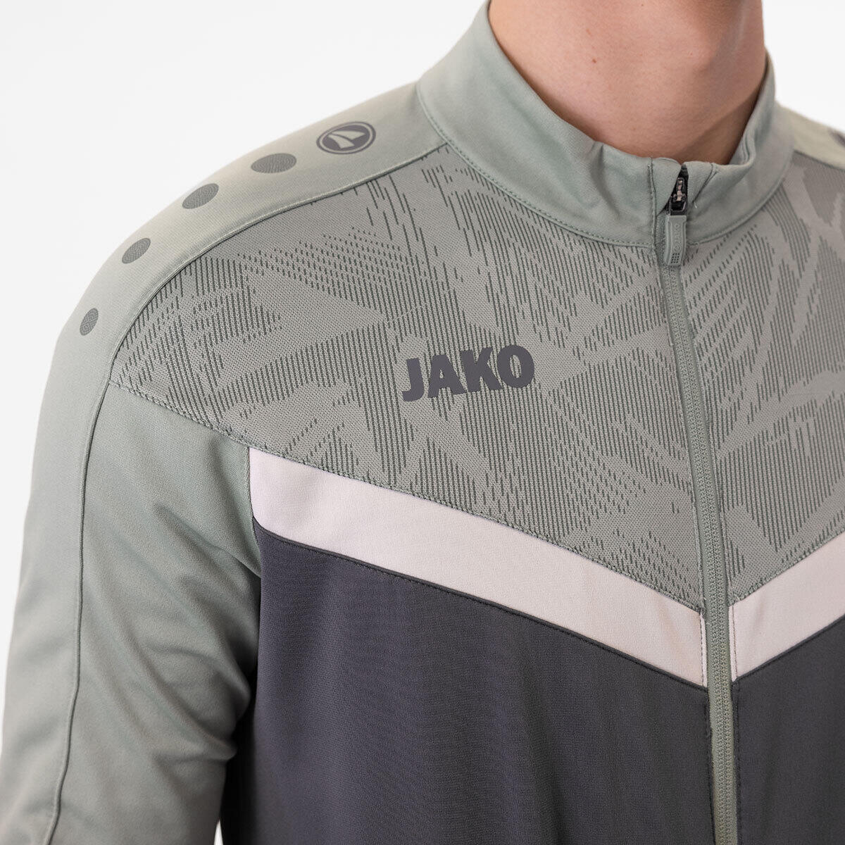 Survêtement Jako Iconic Homme - Gris Tendre, Vert Menthe 2/5
