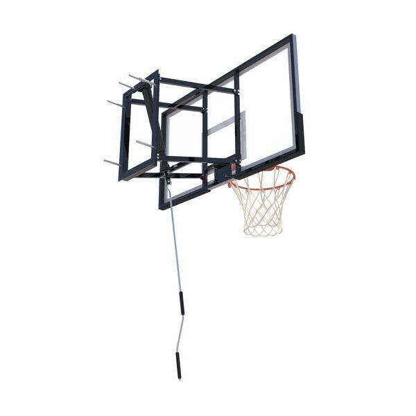 Basketbalový koš s deskou MASTER 140 x 80 cm s konstrukcí