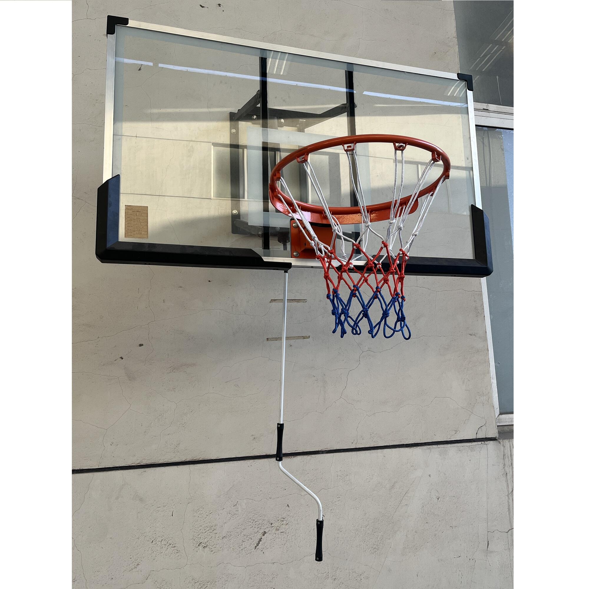 Basketbalový koš s deskou MASTER 140 x 80 cm s konstrukcí 4/4