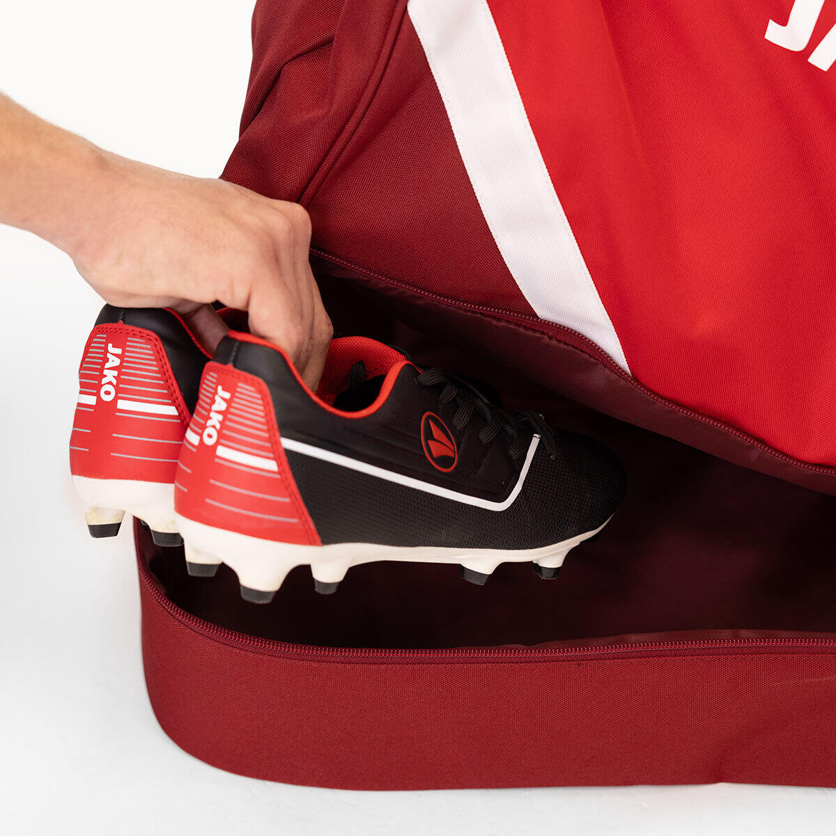 Jako Iconic (Junior) Sac de sport avec compartiment inférieur - Bordeaux / Rouge 4/7