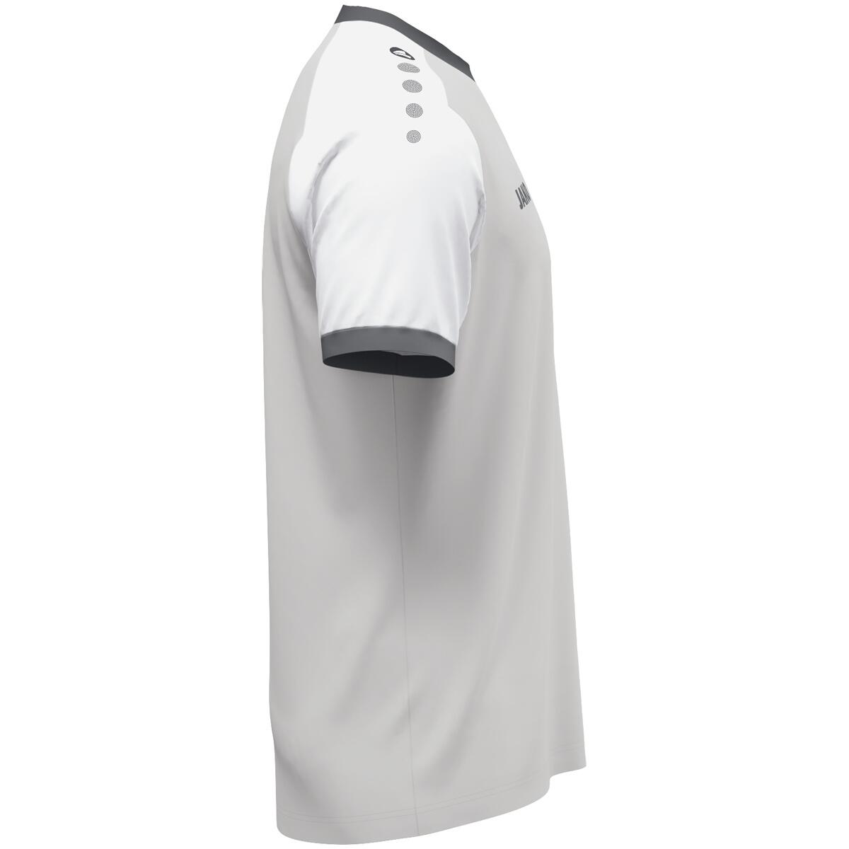 Jako Dynamic Maillot Manches Courtes Hommes - Gris Clair / Blanc / Gris 3/5