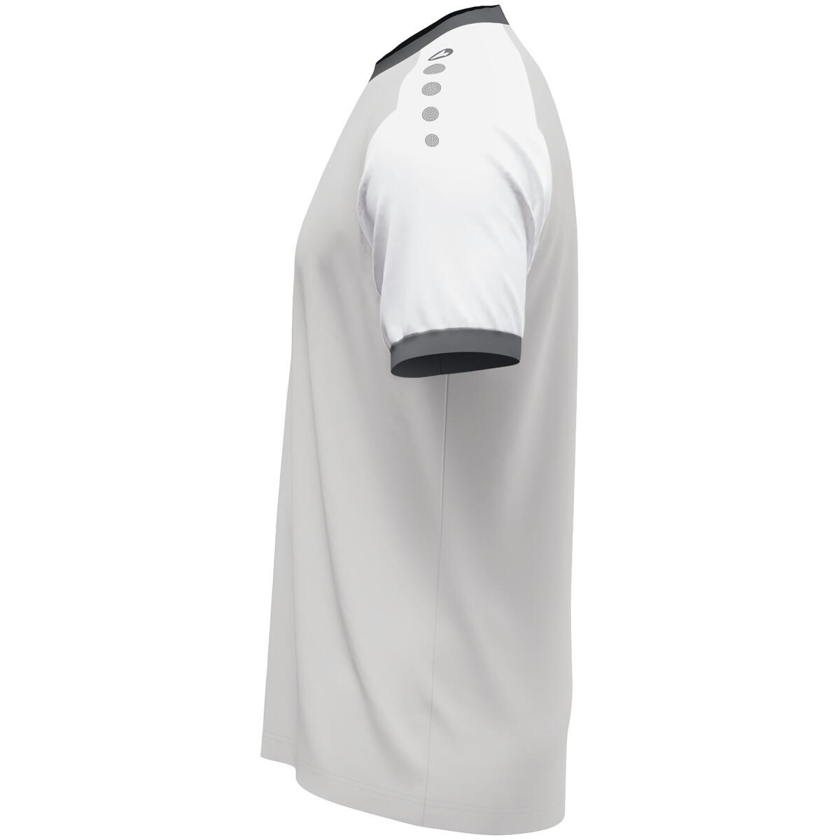 Jako Dynamic Maillot Manches Courtes Hommes - Gris Clair / Blanc / Gris 2/5