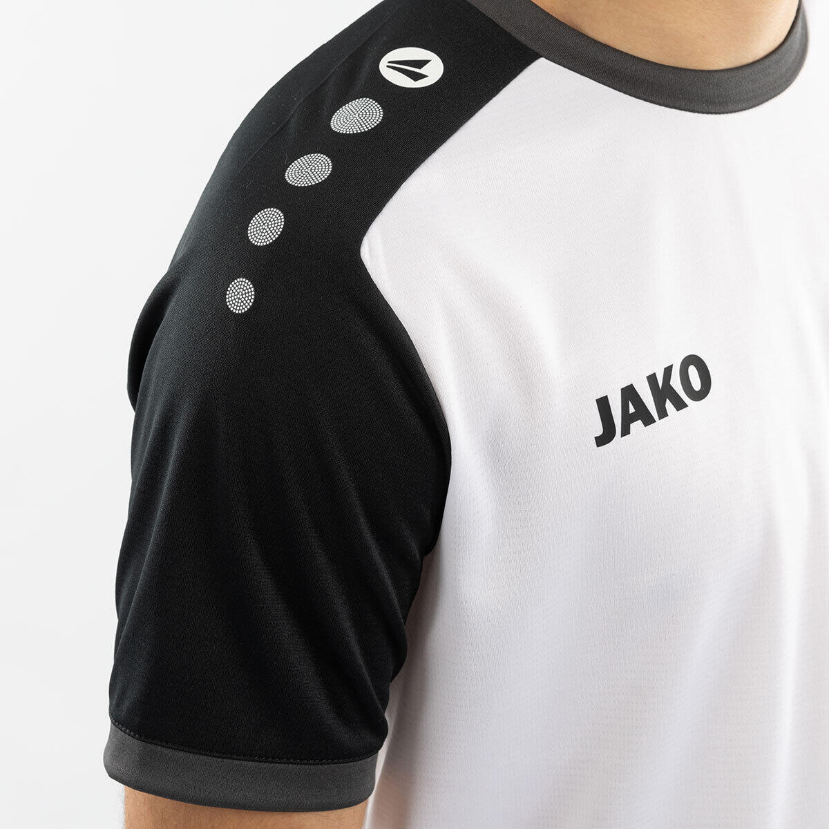 Jako Dynamic Heren Shirt Korte Mouw - Wit / Zwart / Antraciet 5/5