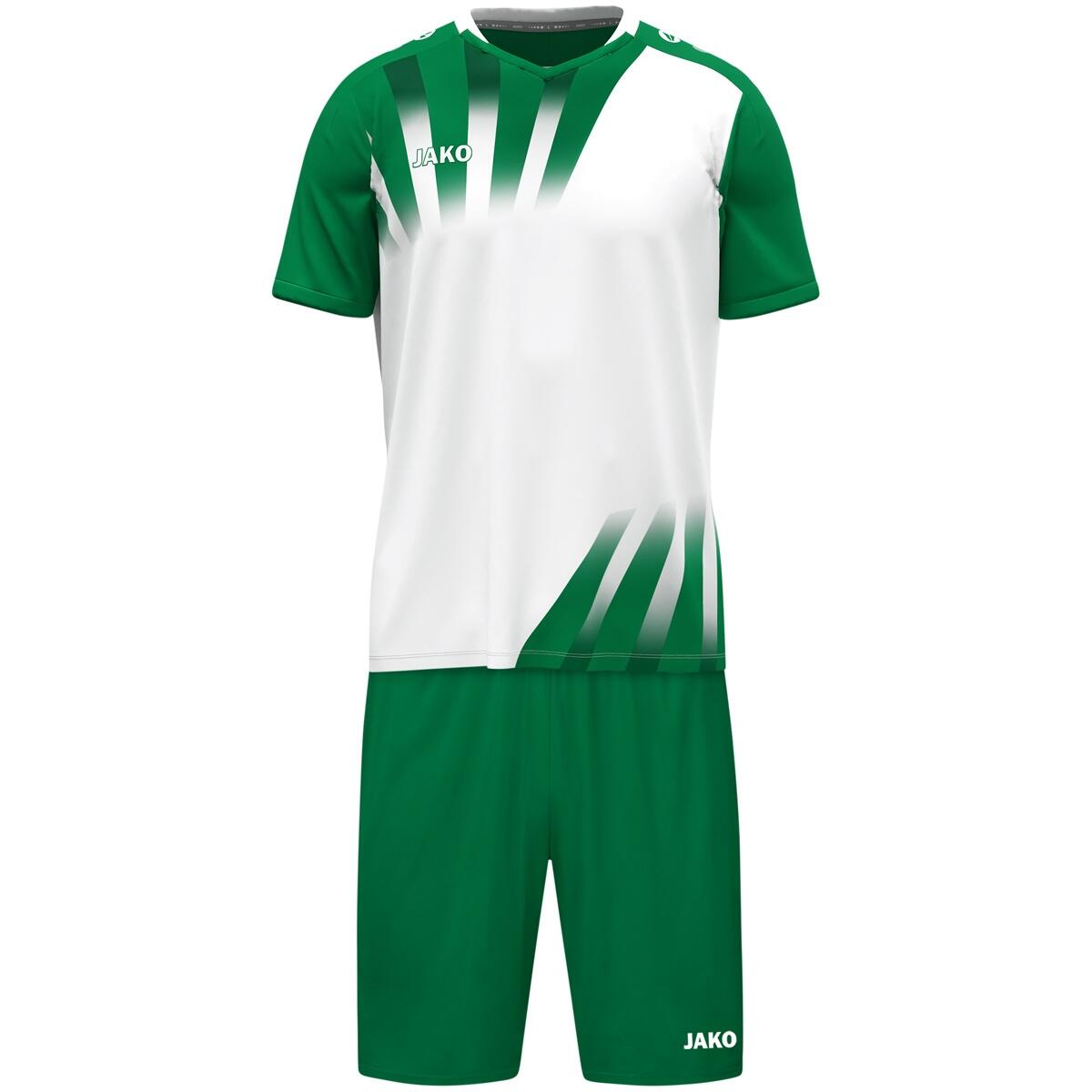 Jako Vintage Shirt Korte Mouw Heren - Wit / Groen 5/5