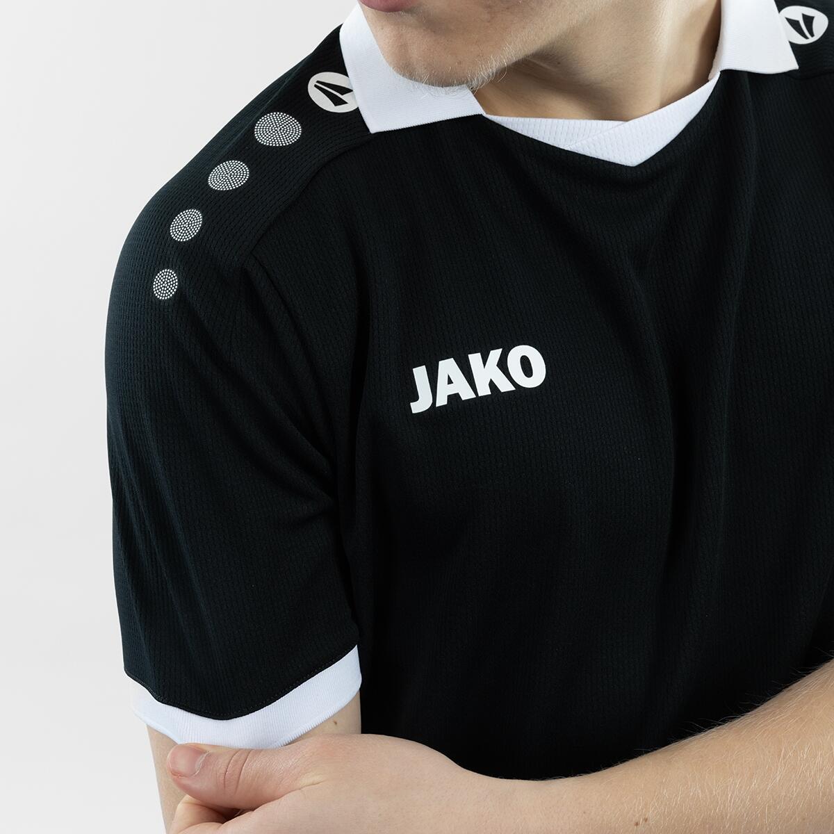Jako Glory Maillot Manches Courtes Hommes - Noir / Blanc 4/5