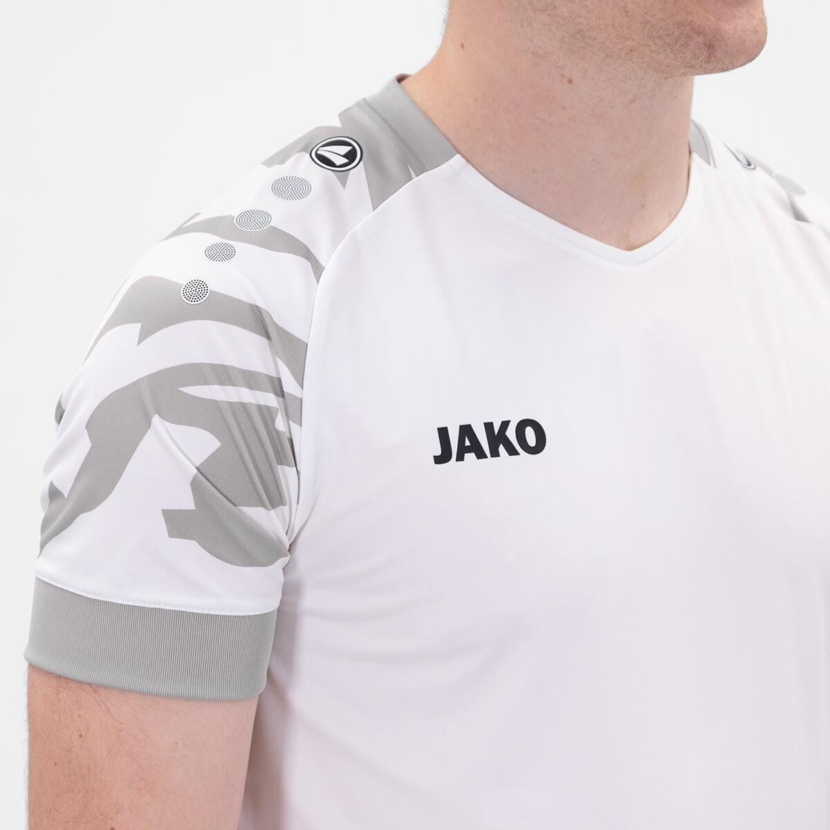 Jako Wild Shirt Korte Mouw Heren - Wit / Zilver - XL 5/5