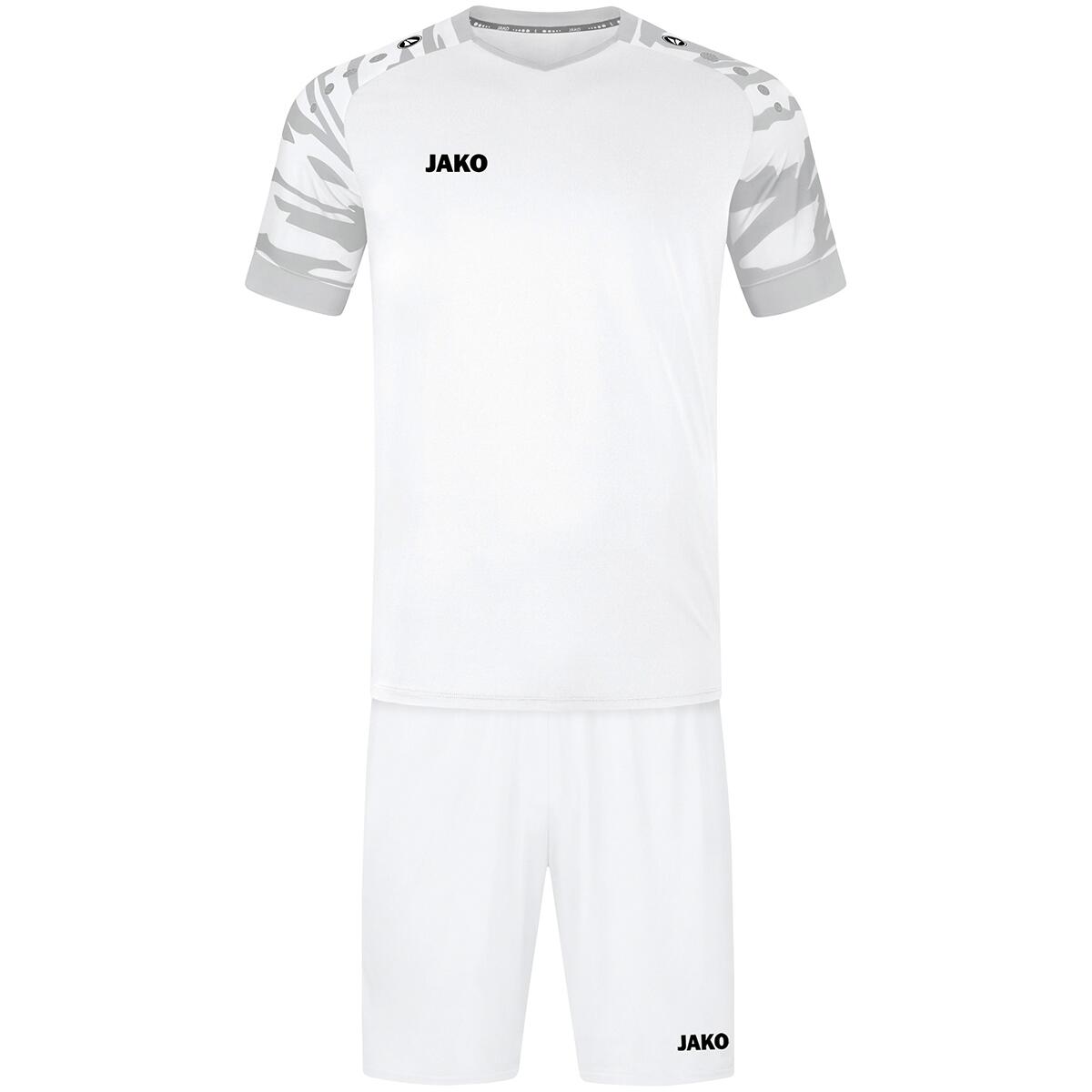 Jako Wild Shirt Korte Mouw Heren - Wit / Zilver - XL 4/5