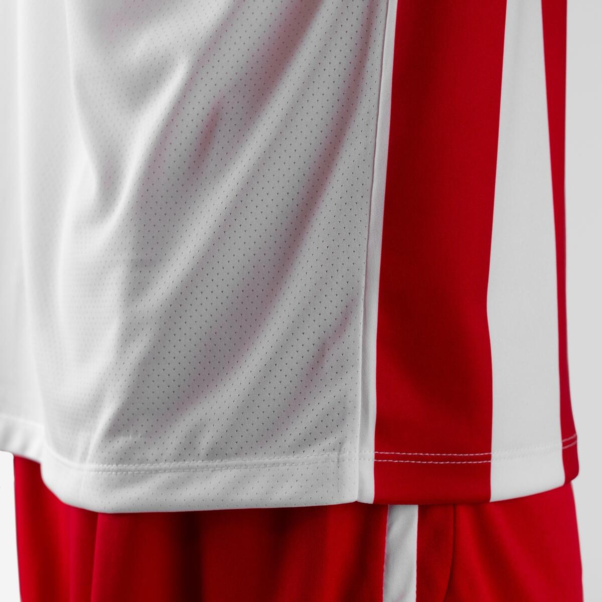 Jako Inter Shirt Korte Mouw Kind - Wit / Sportrood 6/7