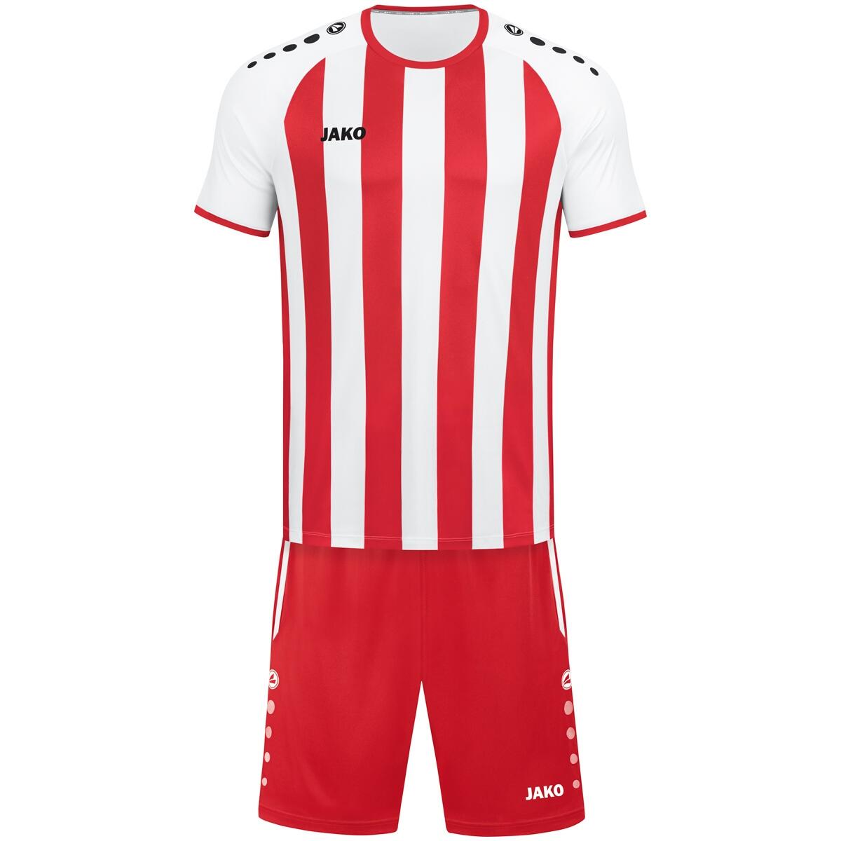 Jako Inter Shirt Korte Mouw Kind - Wit / Sportrood 7/7