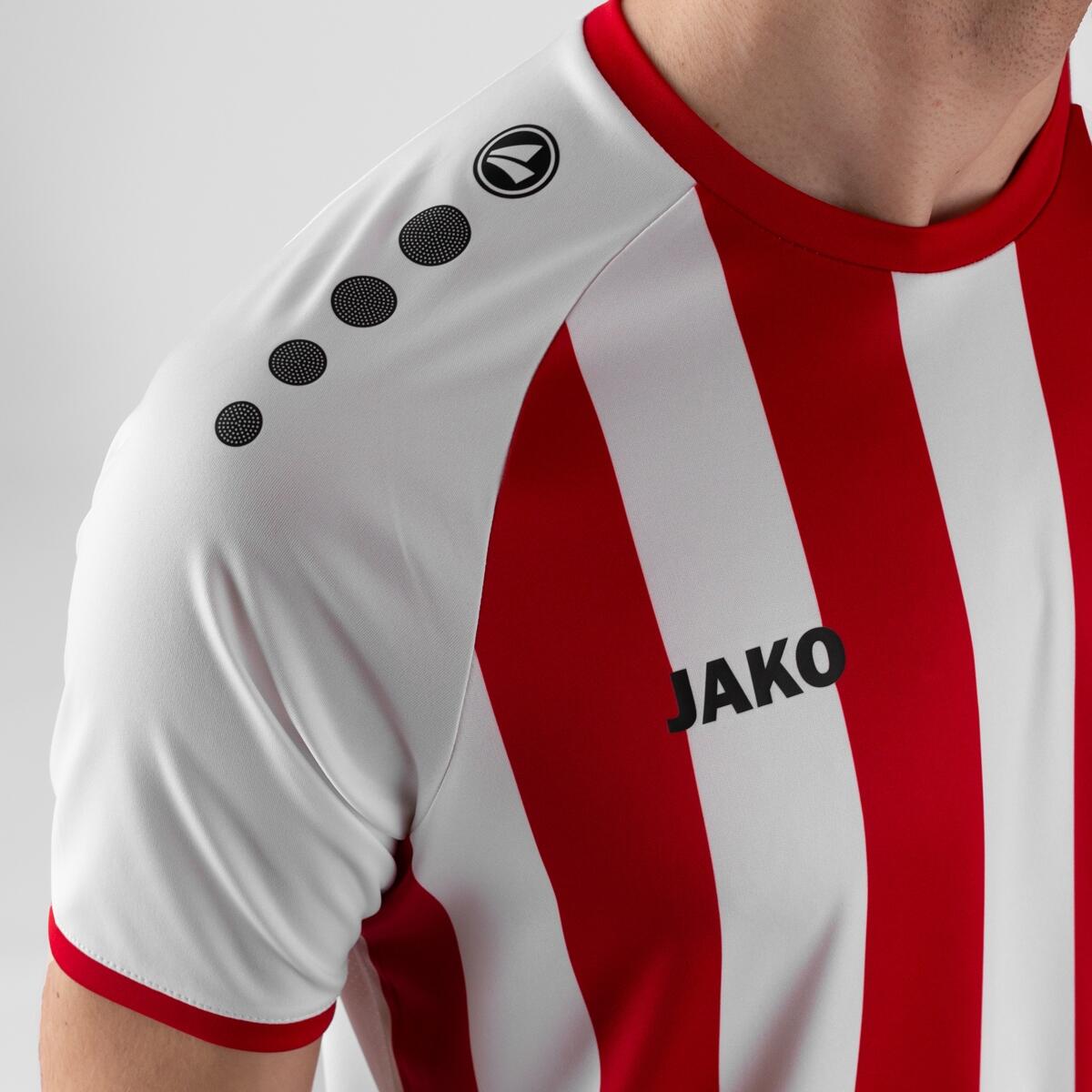 Jako Inter Shirt Korte Mouw Kind - Wit / Sportrood 4/7