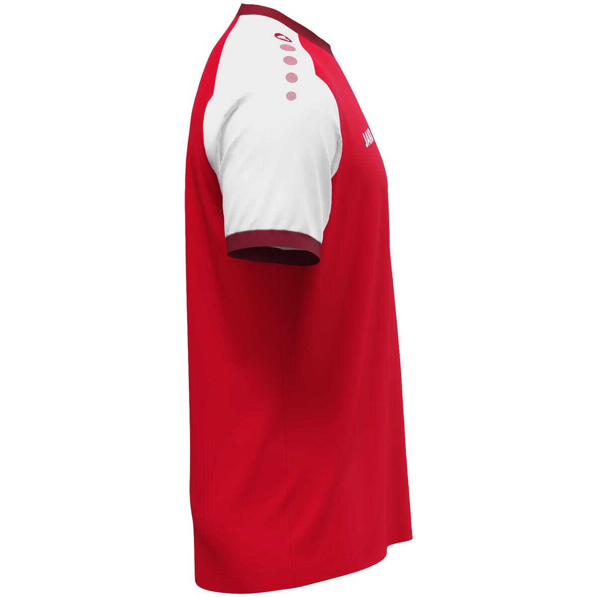 Jako Dynamic Shirt Korte Mouw Kinderen - Rood / Wit / Donkerrood 3/5