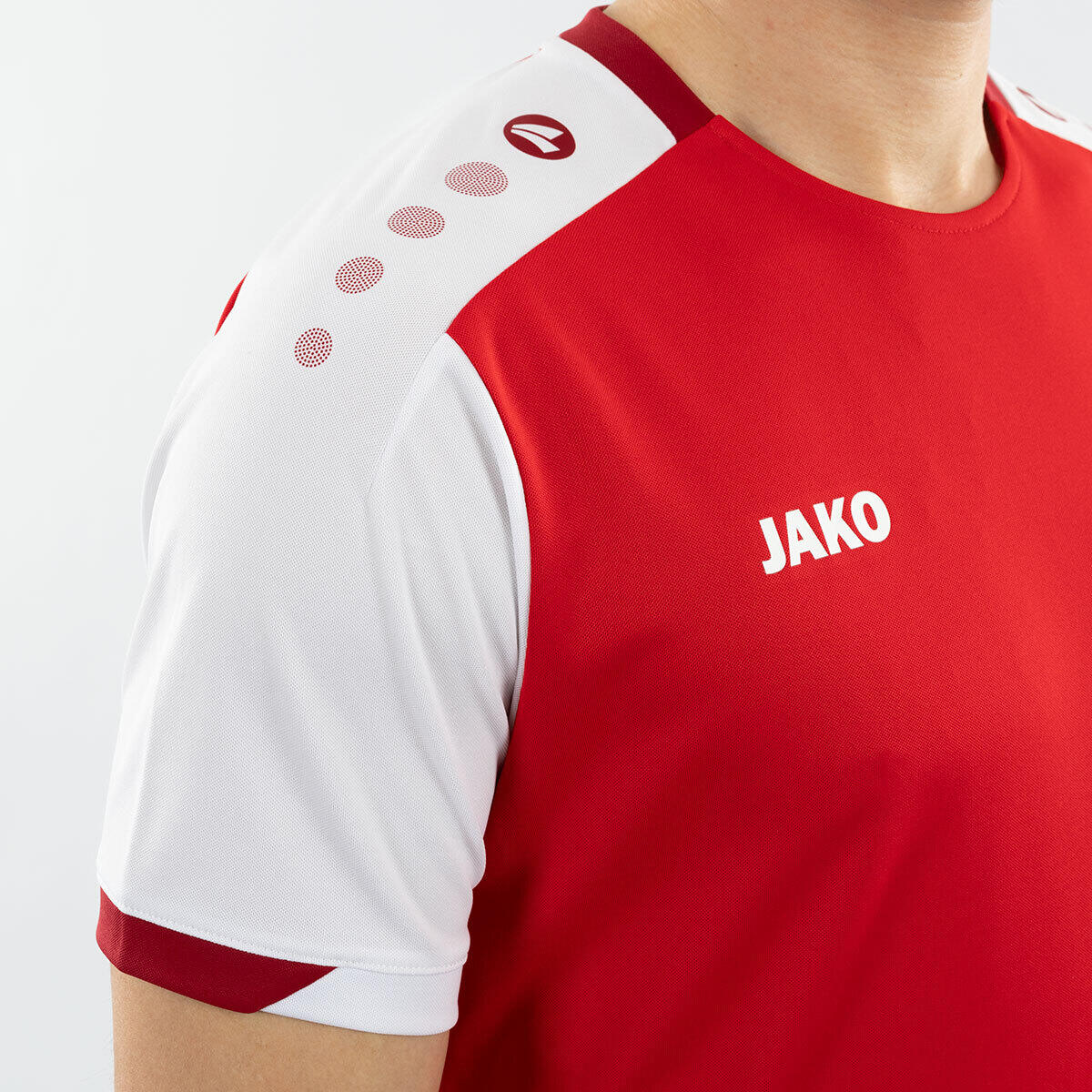 Jako Dynamic T-Shirt Heren - Rood / Wit / Donkerrood | L 4/4