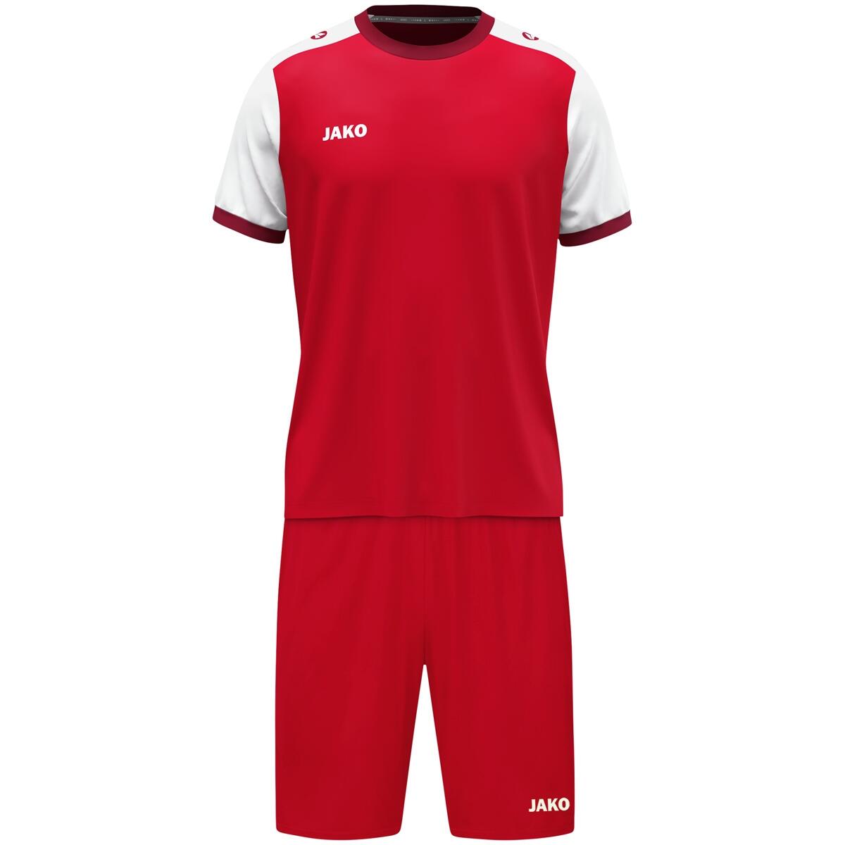 Jako Dynamic Shirt Korte Mouw Kinderen - Rood / Wit / Donkerrood 5/5