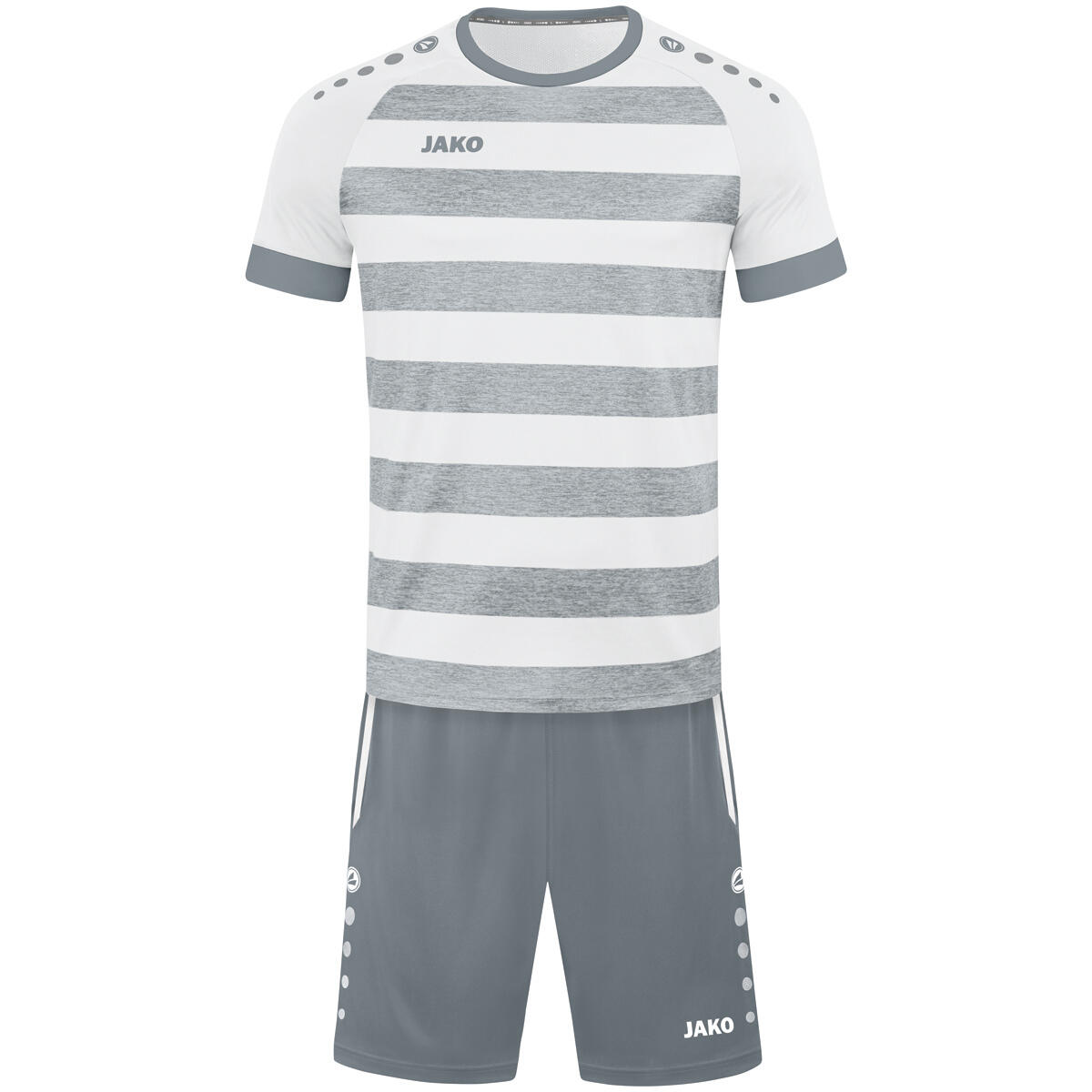 Jako Celtic Melange Maillot Manches Courtes Hommes - Blanc / Gris Pierre 6/6
