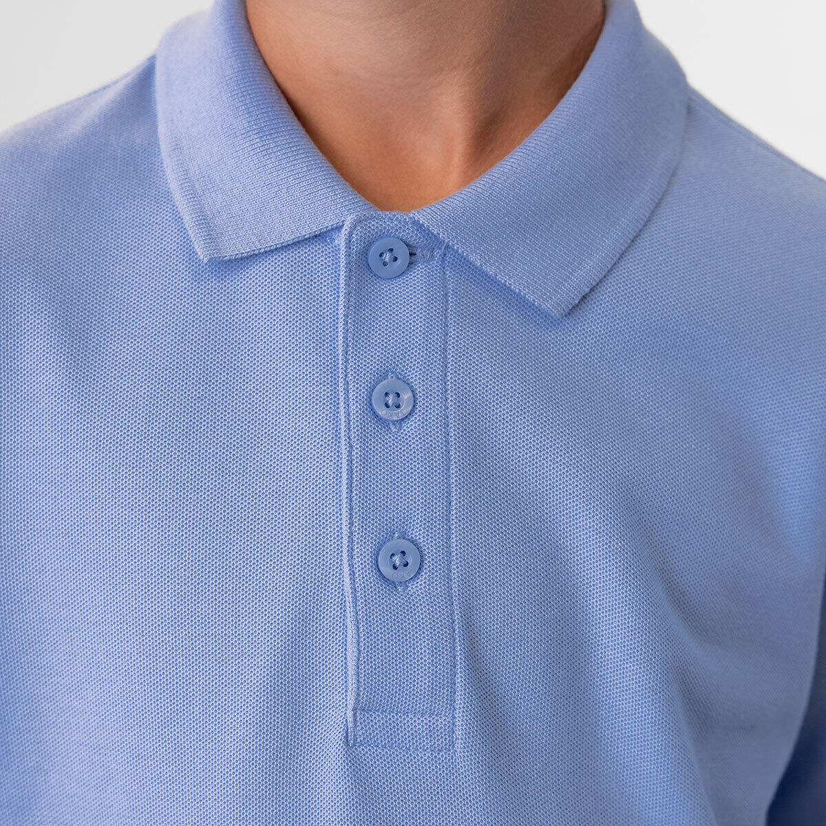 Jako Organic Polo Enfant - Bleu Glace 2/2