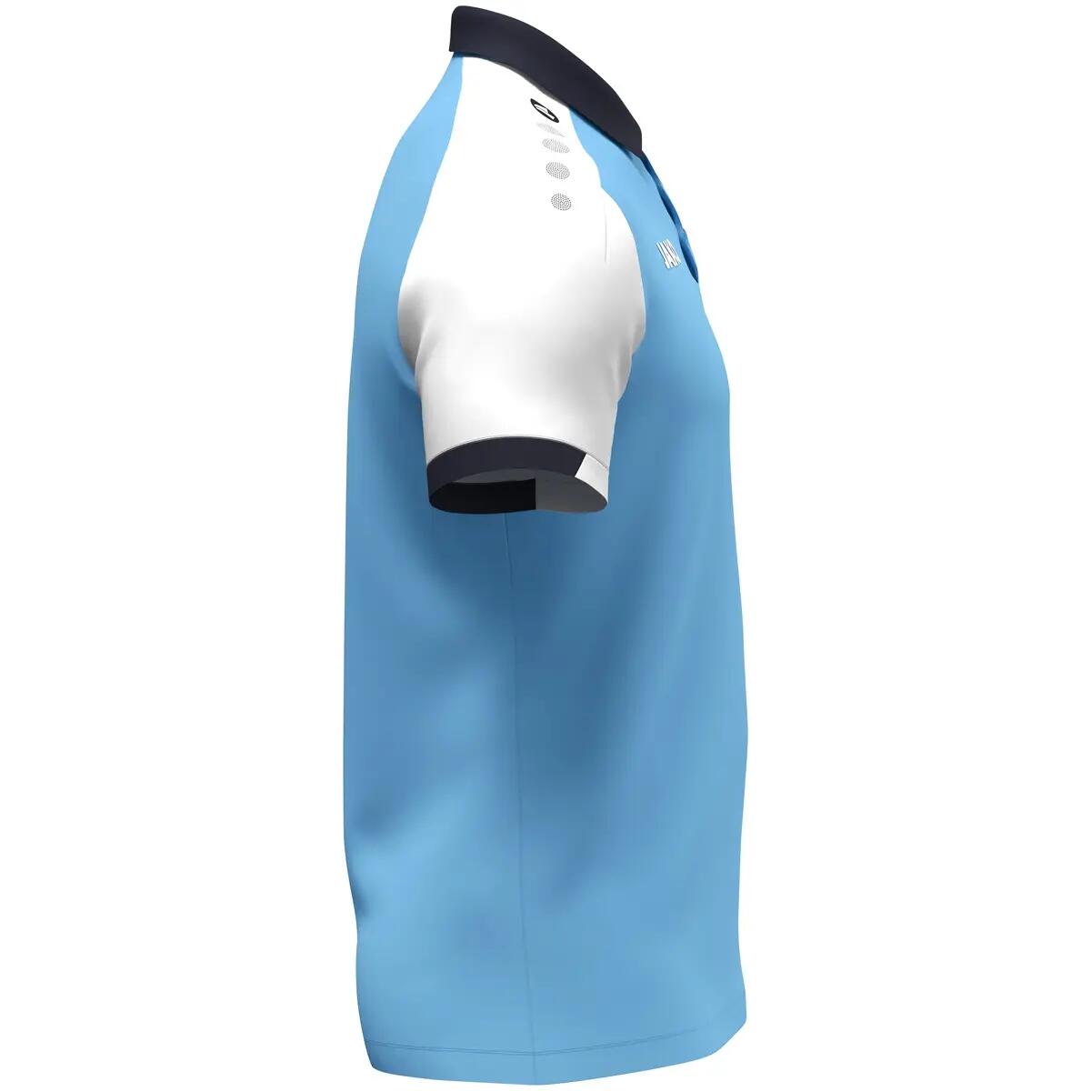 Polo - hommes - keep dry - dynamic - bleu ciel/blanc/marine 3/4
