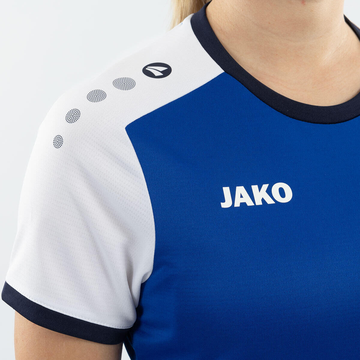 Jako Dynamic Maillot Femmes Manches Courtes - Royal / Blanc / Marine 4/4