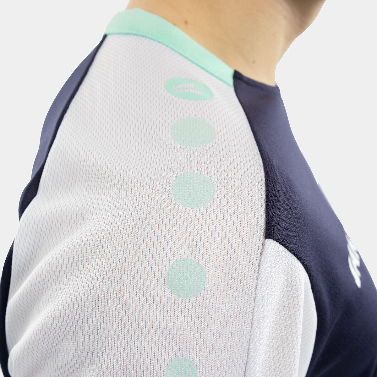 Jako Dynamic Longsleeve Homme - Marine / Blanc / Menthe 4/4