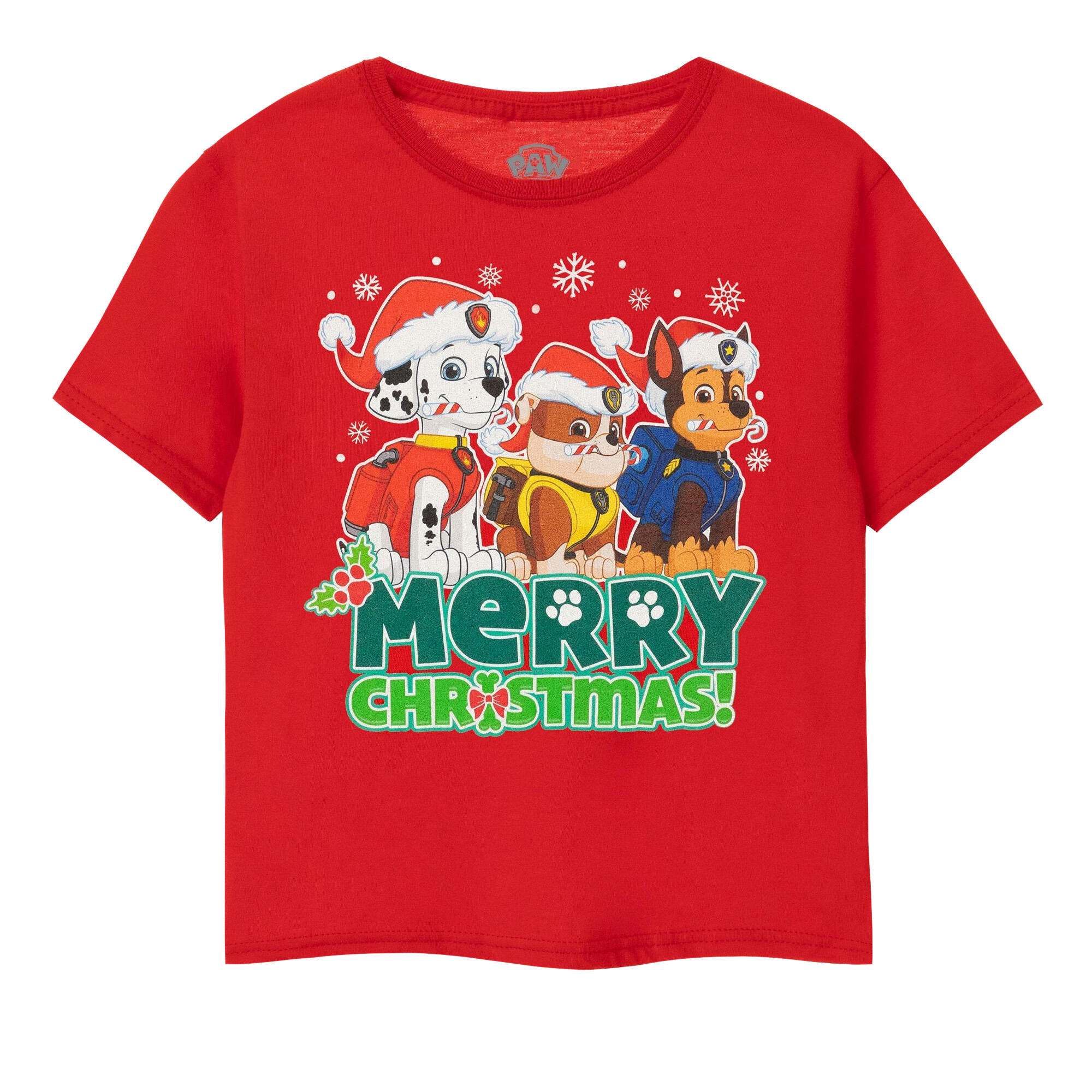 Paw Patrol Boys Merry Christmas T-Shirt