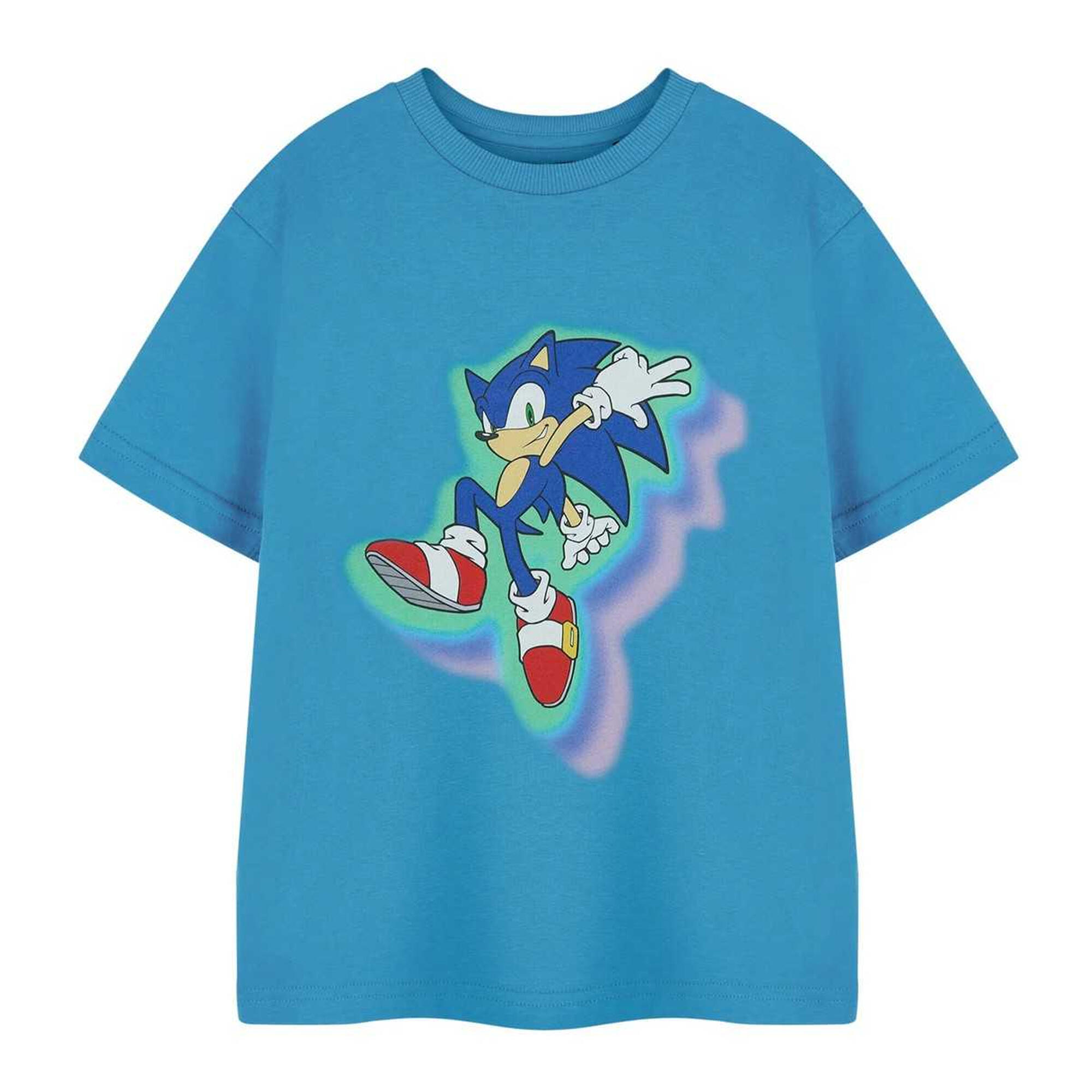 Sonic The Hedgehog Boys Glow Trio Short-Sleeved T-Shirt